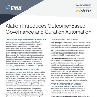 Alation Introduces Outcome-Based Governance and Curation Automation
