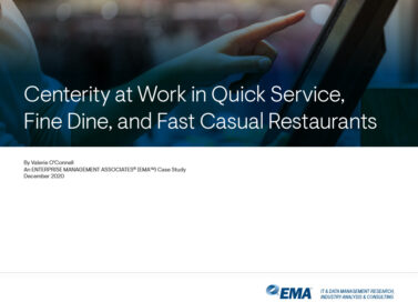 Centerity at Work in Quick Service, Fine Dine, and Fast Casual Restaurants