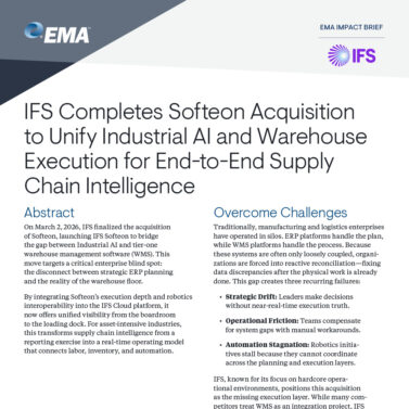 IFS Completes Softeon Acquisition to Unify Industrial AI and Warehouse Execution for End-to-End Supply Chain Intelligence