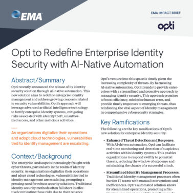 Opti to Redefine Enterprise Identity Security with AI-Native Automation