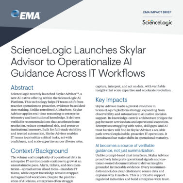 ScienceLogic Launches Skylar Advisor to Operationalize AI Guidance Across IT Workflows