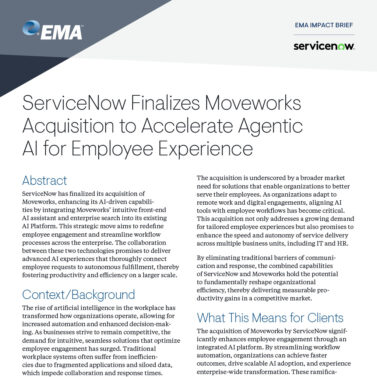 ServiceNow Finalizes Moveworks Acquisition to Accelerate Agentic AI for Employee Experience