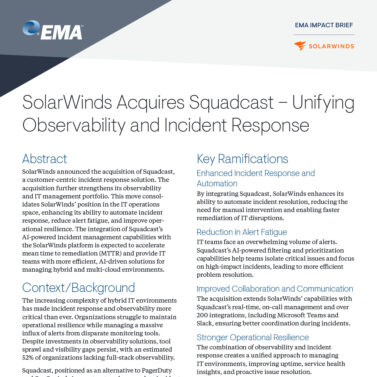 SolarWinds Acquires Squadcast – Unifying Observability and Incident Response